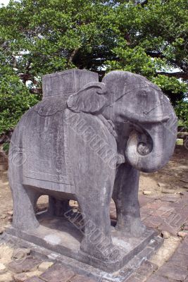 Stone elephant