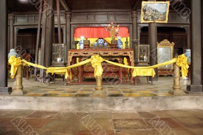 Buddhist shrine in royal pavilion