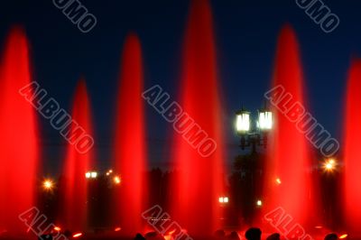 Illuminated fountain