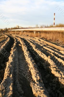 track in dirt