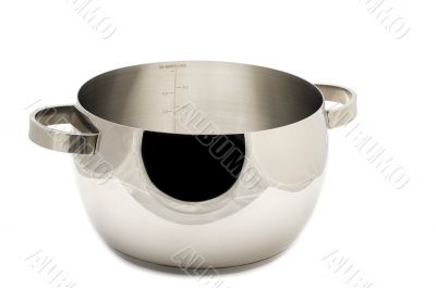 cooking pan on white