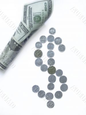 Dollars and dollar sign Dollars and dollar sign