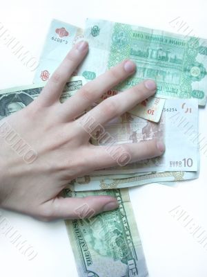 Hand and money