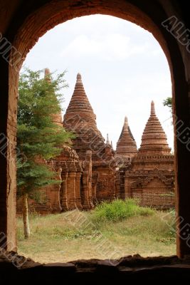Pagodas and arc