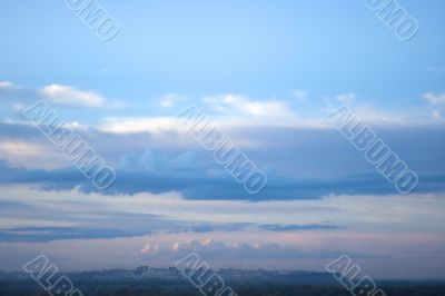 Blue sky with clouds