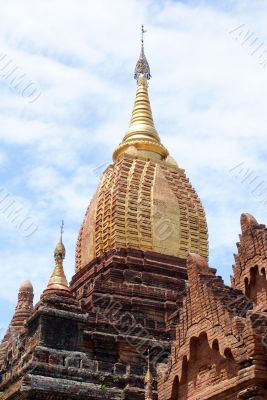 Golden spire in Bagan
