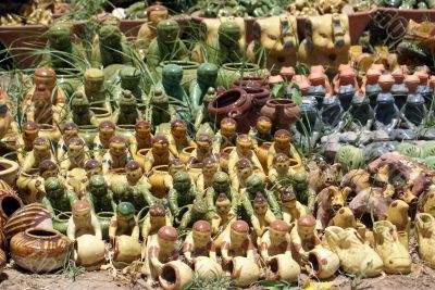 Pottery on the market place