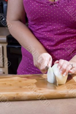 Woman preparing food in the kitchen