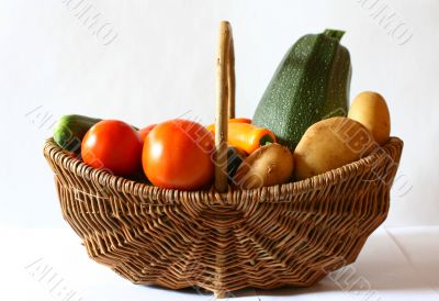 Vegetables in the basket