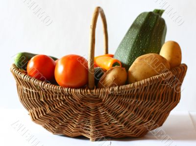 Vegetables in the basket