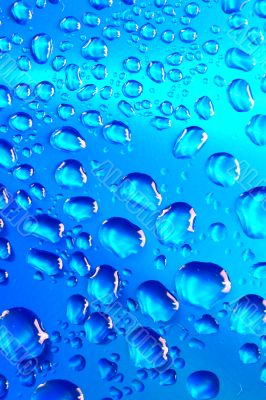 blue waterdrops