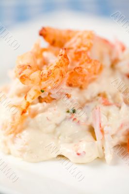 River crayfish salad