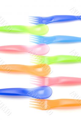 spoon and fork closeup