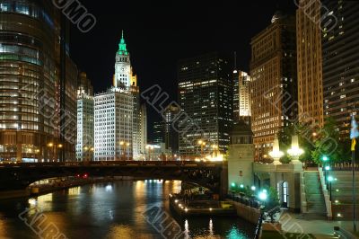 Chicago at night