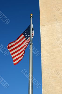 Flag of USA, Washington, DC