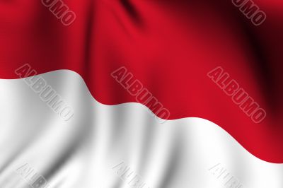 Rendered Monaco Flag