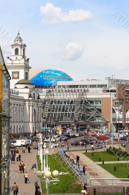 The area of the Kiev railway station in Moscow