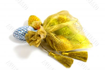 bag full of chocolate pines