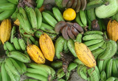 fruit, banan, macro