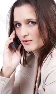 Beautiful brunette businesswoman