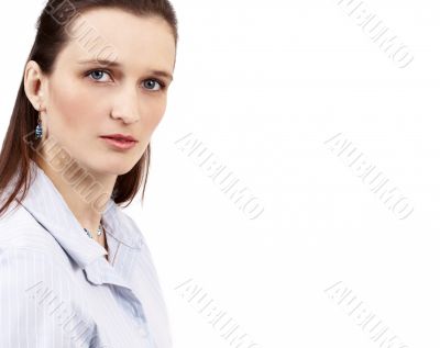 Beautiful brunette businesswoman