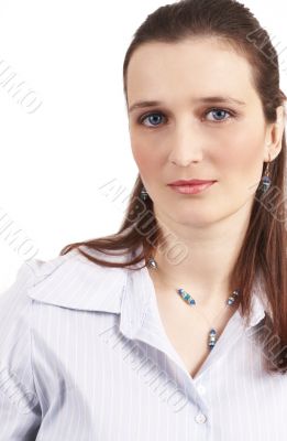 Beautiful brunette businesswoman