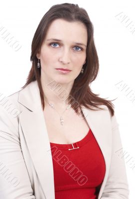 Beautiful brunette businesswoman