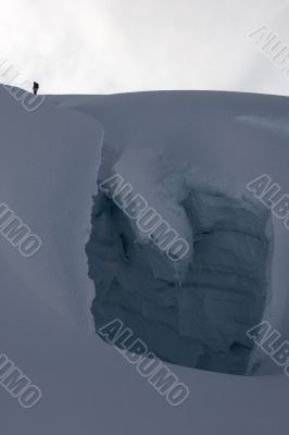 Huge crevasse