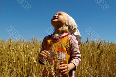  girl in wheat field