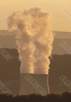 Smokes of electric / coal power plants