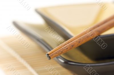 Abstract Chopsticks and Bowls