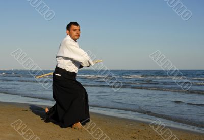 aikido on the beach