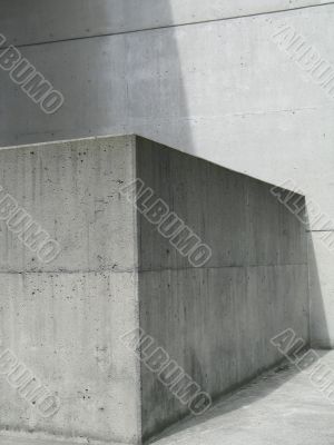 grey concrete solid architecture details