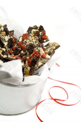 box full of chocolate