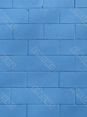 blue cinder block wall background