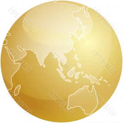 Map of Asia sphere Map of Asia sphere