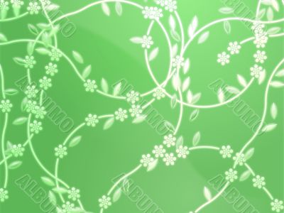 Floral nature themed design illustration