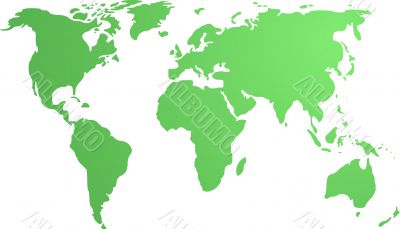 Map of the world illustration