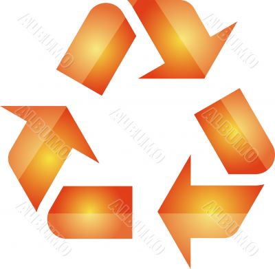 Recycling eco symbol