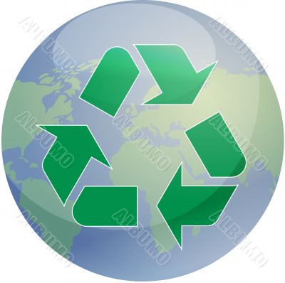 Recycling eco symbol