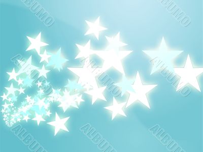 Flying stars illustration