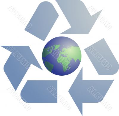 Recycling eco symbol