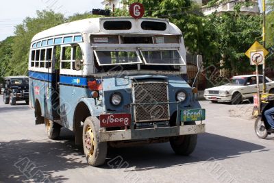 Bus on the street