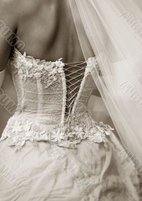 Dress of a bride