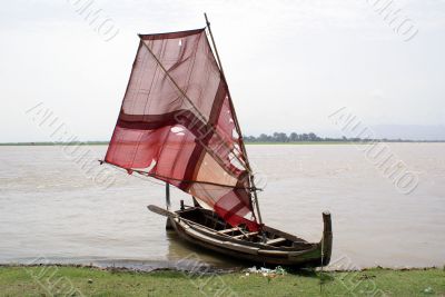 Boat with sail Boat with sail