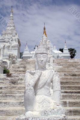 Staircase and pagoda