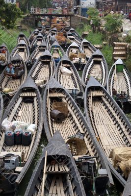 Boats in Nyaungshwe
