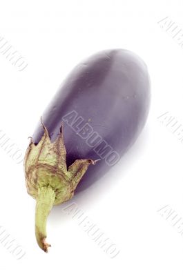 Raw aubergine macro