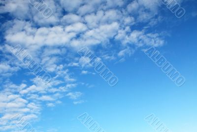 blue sky with cloud high contrast