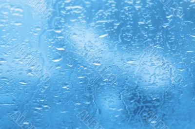  Rain drops on a window